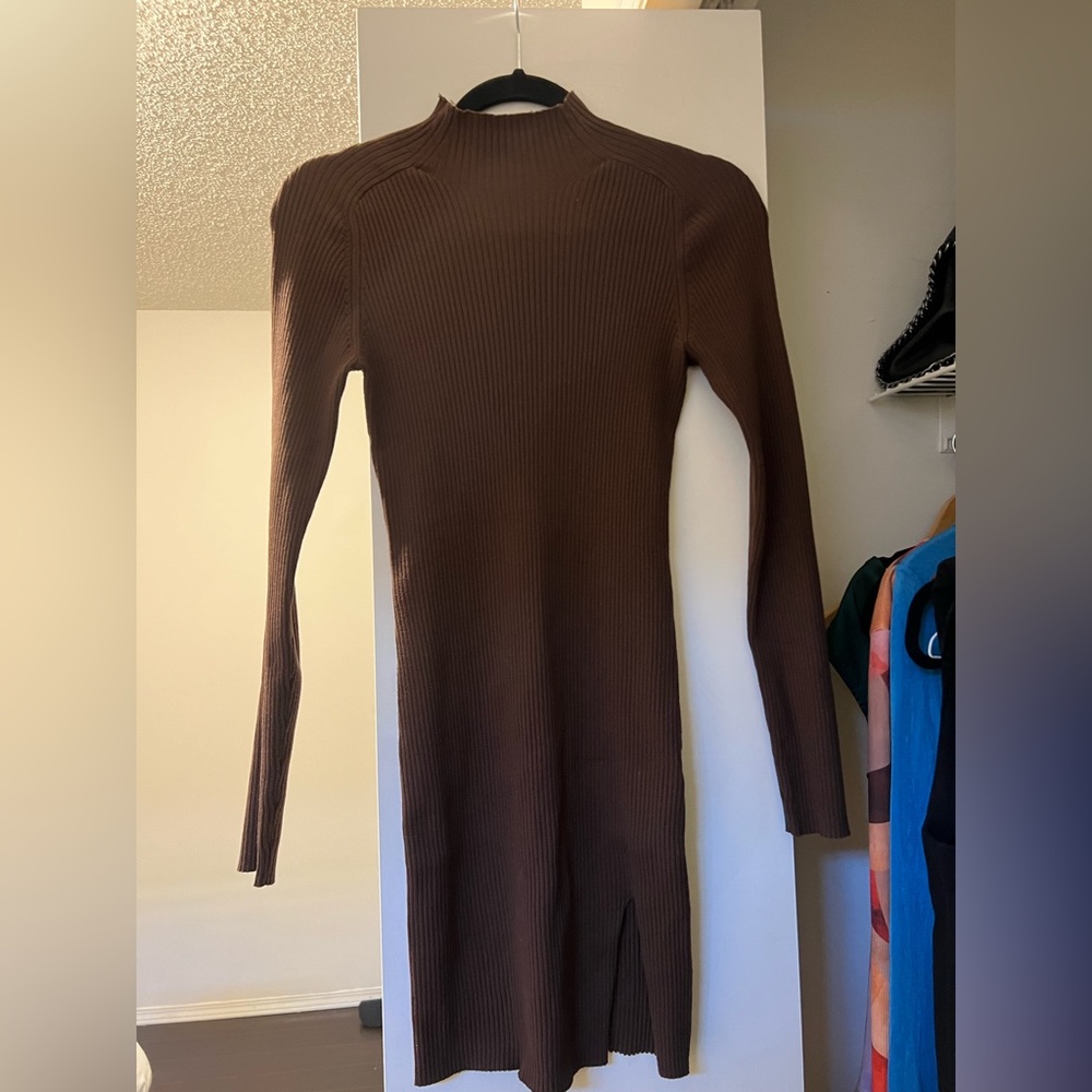 Aritzia brown dress